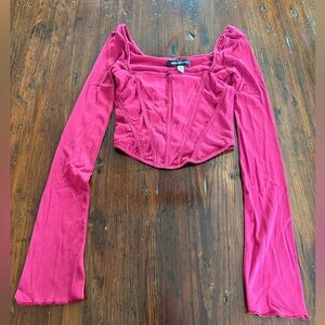 Urban Outfitters Persephone mesh corset top